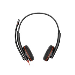 Diadema Auricular HP Poly Blackwire 3220 Binaural Estereo USB-C y USB-A Negro Con Microfono