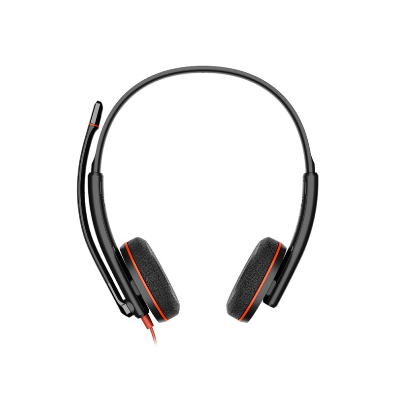 Diadema Auricular HP Poly Blackwire 3220 Estéreo USB-C y USB-A Negro Con Microfono