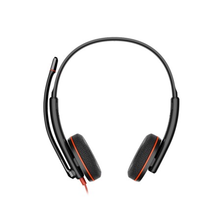 Diadema Auricular HP Poly Blackwire 3220 Binaural Estereo USB-C y USB-A Negro Con Microfono