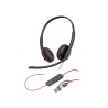 Diadema Auricular HP Poly Blackwire 3220 Binaural Estereo USB-C y USB-A Negro Con Microfono