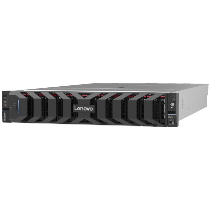 Servidor Lenovo ThinkSystem SR650 V4 Intel Xeon 6505P 32GB 480GB SSD 2x1300w