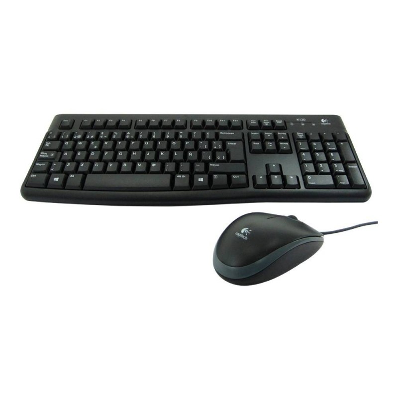 Combo Teclado Mouse Logitech MK-120 USB Alambrico