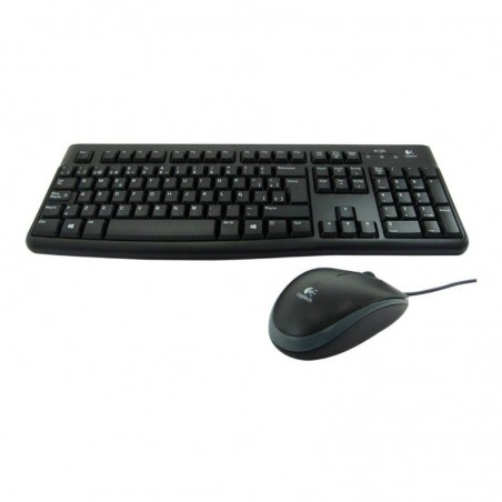 Combo Teclado Mouse Logitech MK-120 USB Alambrico
