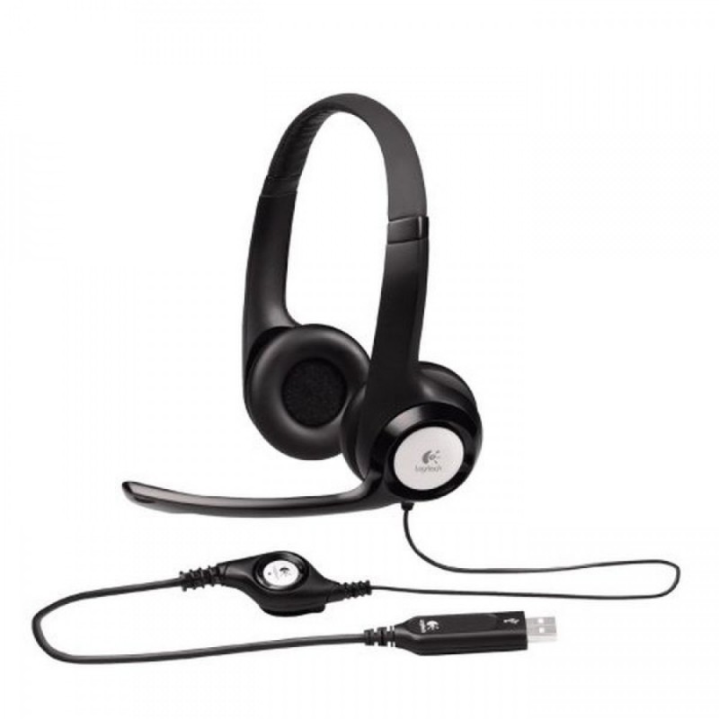 Diadema Logitech H390 USB Negro Con Microfono