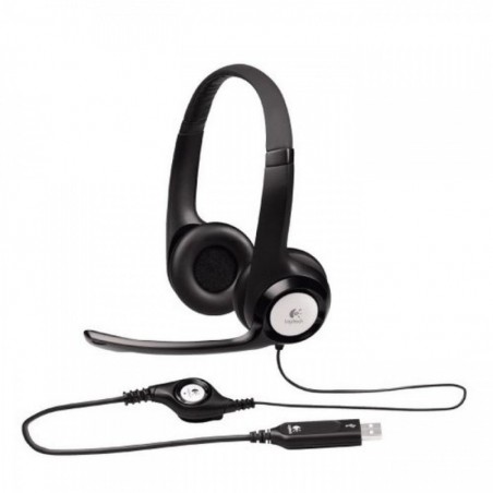 Diadema Logitech H390 USB Negro Con Microfono